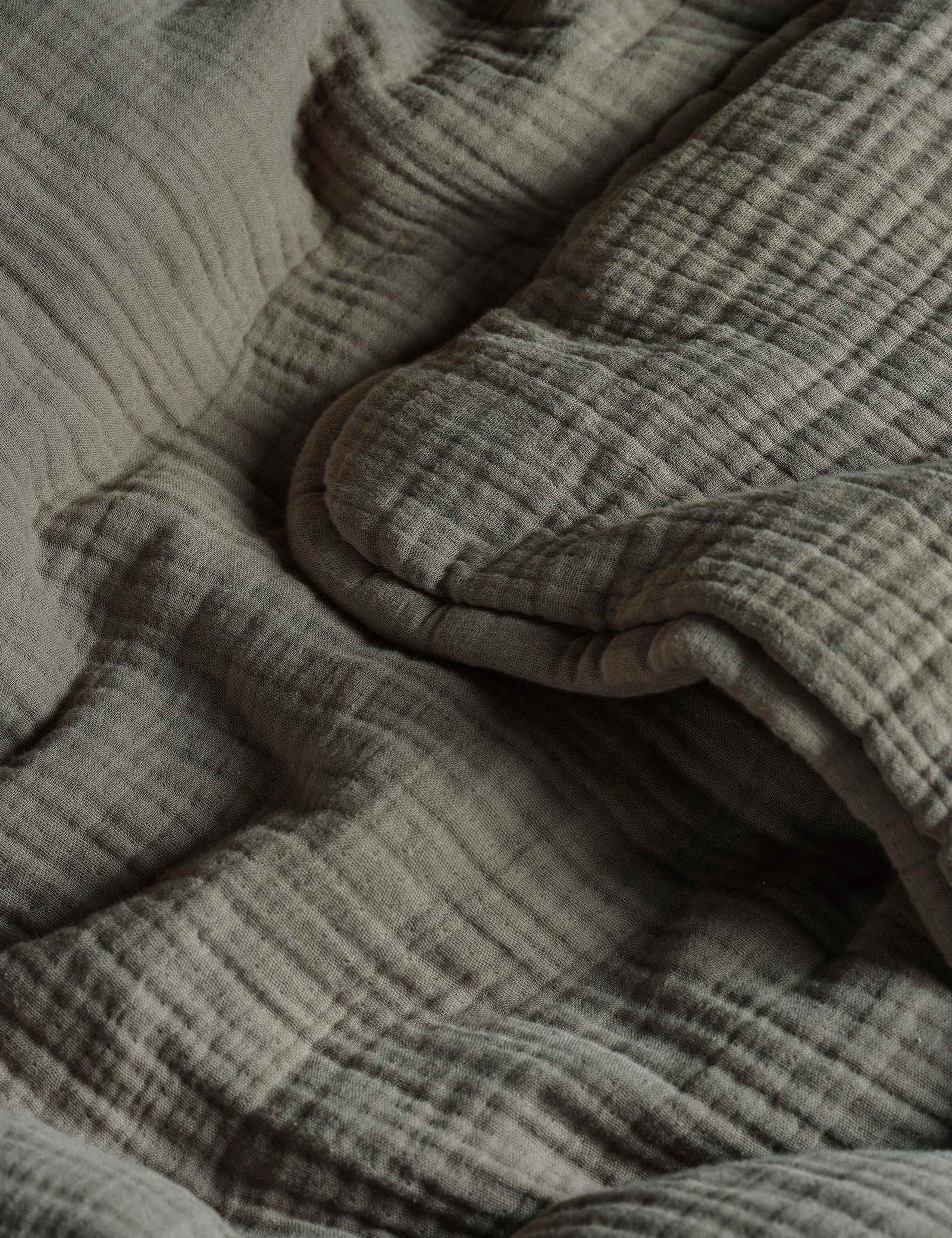 Bedfolk pure cotton quilted throw, UK version