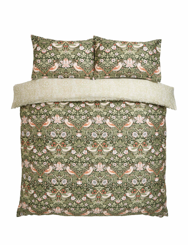 William Morris At Home Strawberry Thief bedding set, UK version