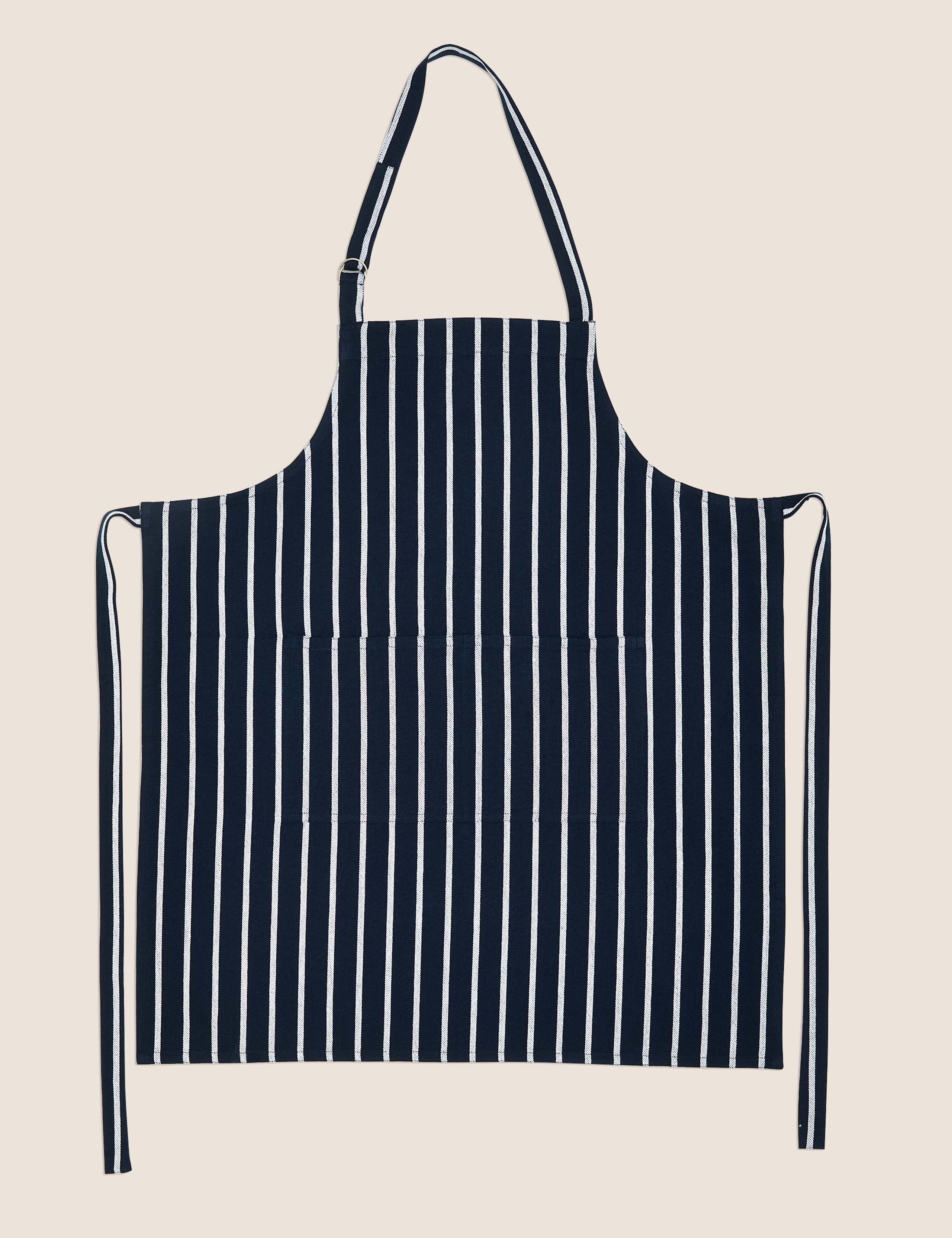 Pure Cotton Striped Apron, imported from the UK
