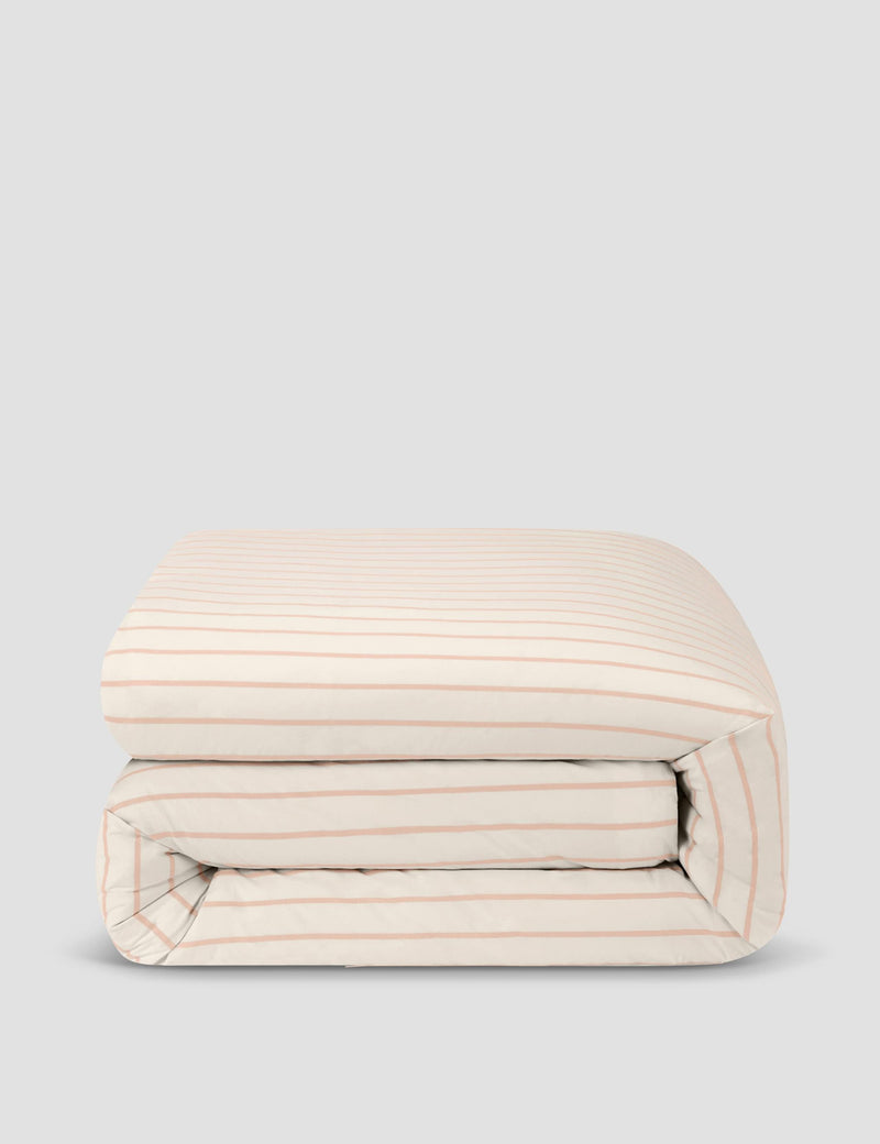 Piglet In Bed pure cotton striped duvet cover, imported from the UK