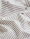 Pure cotton striped embroidered bedding set, UK version