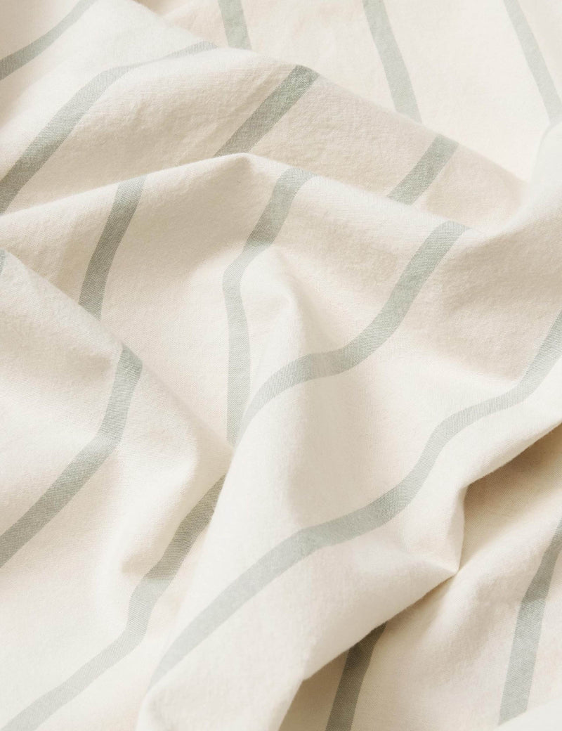 Piglet in Bed striped flat sheet (British brand)