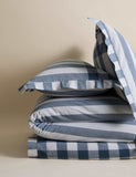 Pure cotton striped gingham bedding set - British product