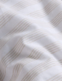 Pure cotton striped ruffle single bedding set, imported from the UK