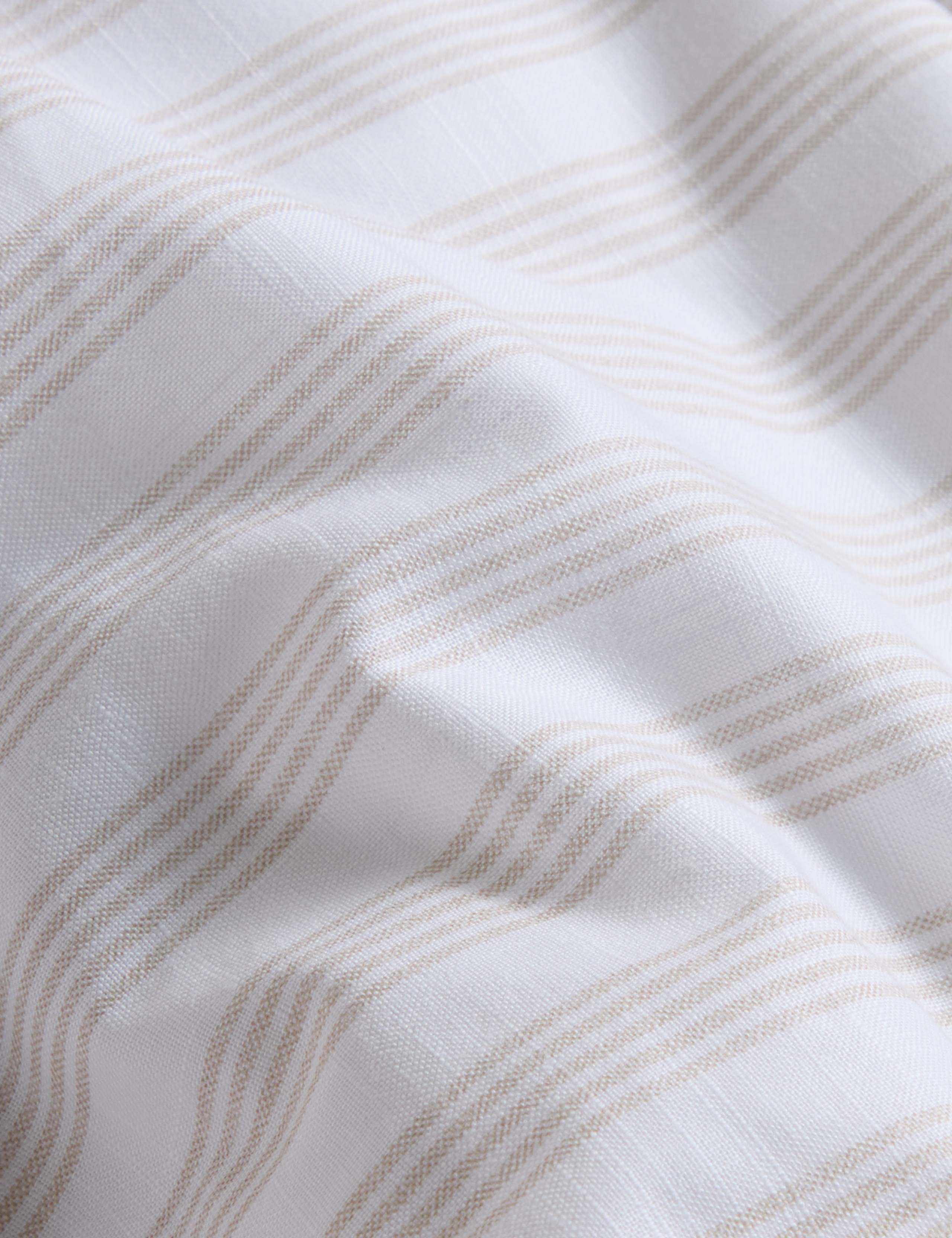 Pure cotton striped ruffle single bedding set, imported from the UK