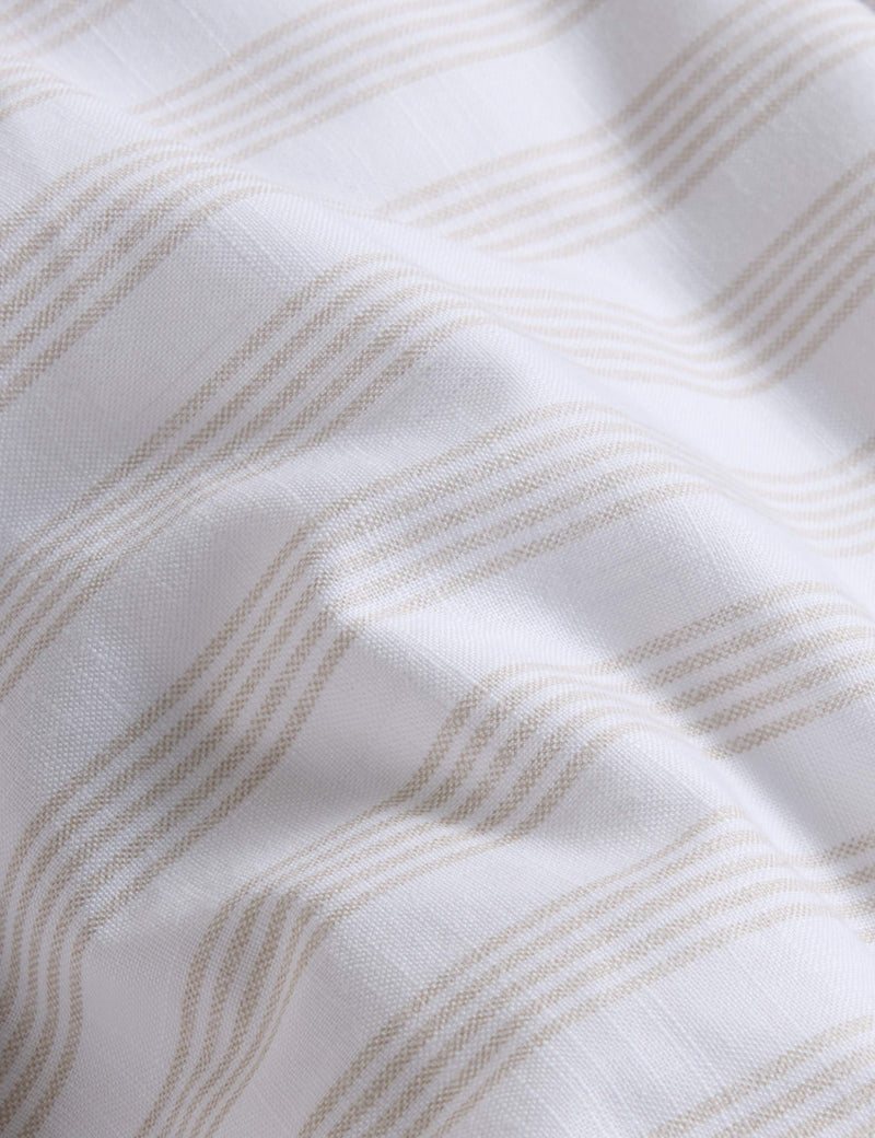 Pure cotton striped ruffle single bedding set, imported from the UK