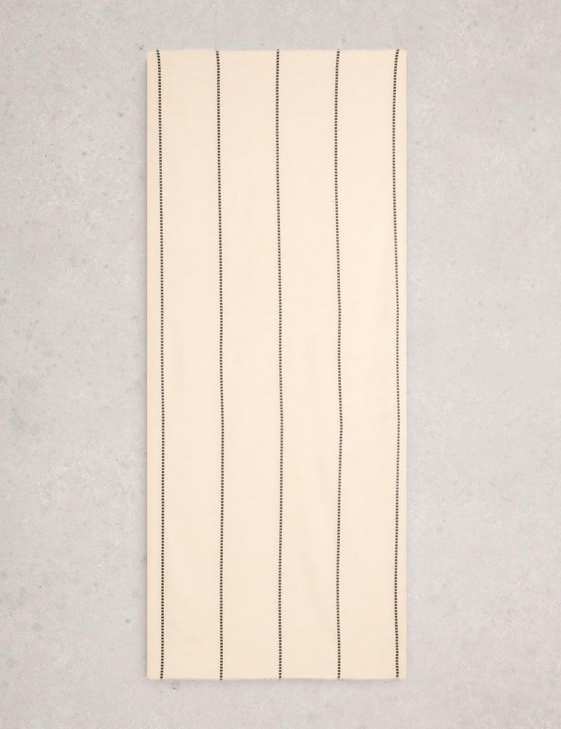 White Stuff pure cotton striped scarf, imported from the UK