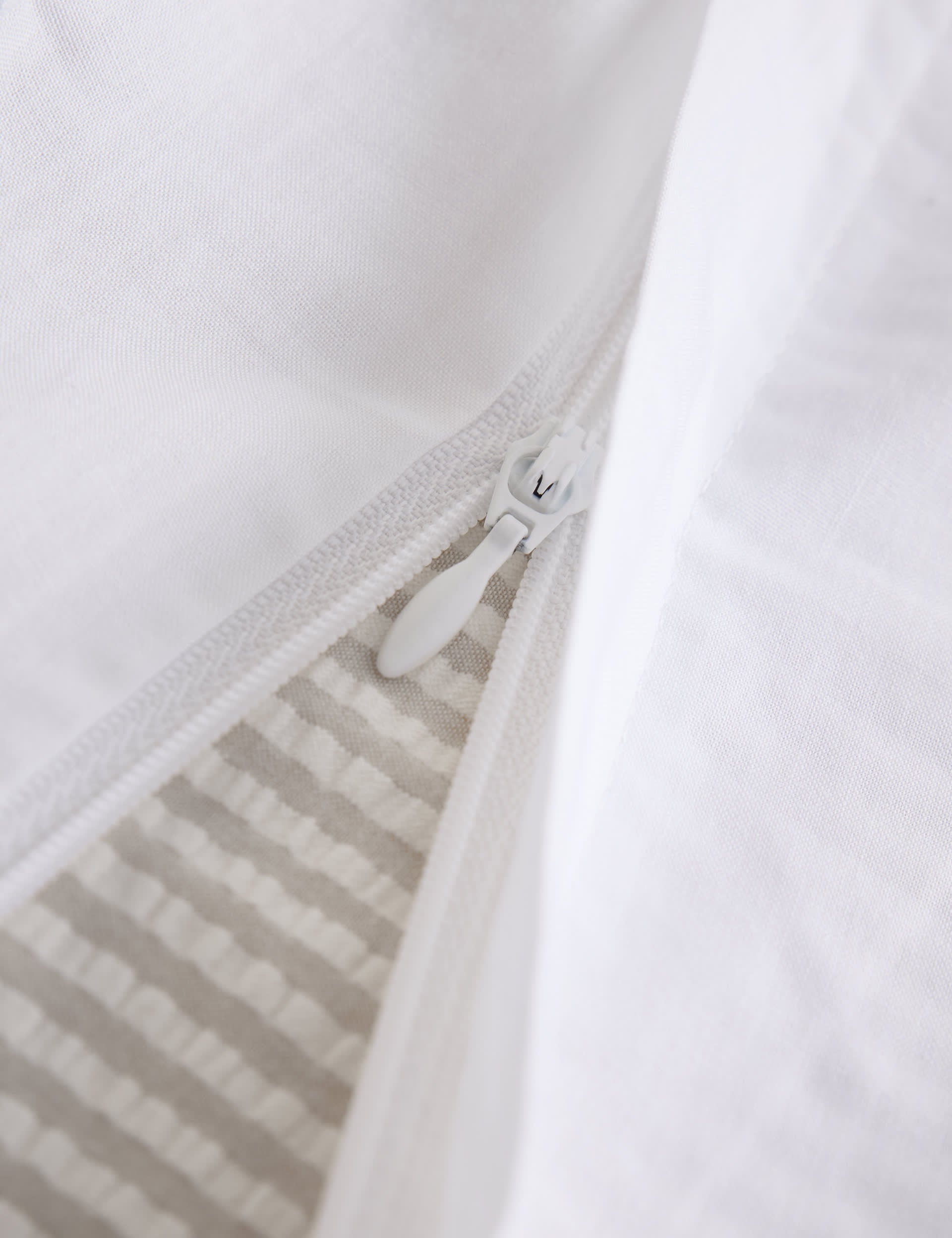 Pure cotton striped seersucker bedding set, UK version