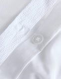 Pure cotton striped seersucker bedding set, UK version