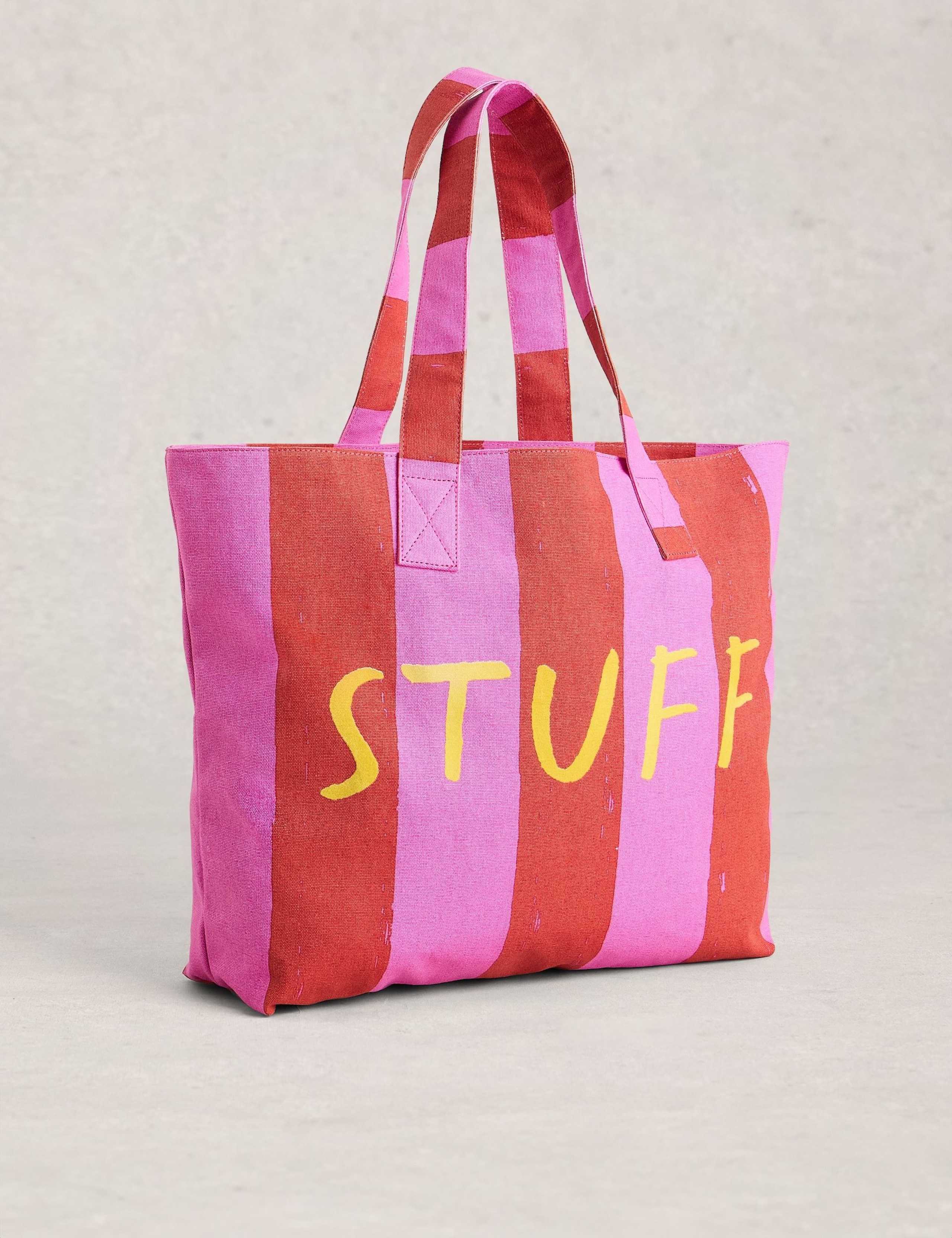 White Stuff pure cotton striped tote bag - British product