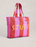 White Stuff pure cotton striped tote bag - British product