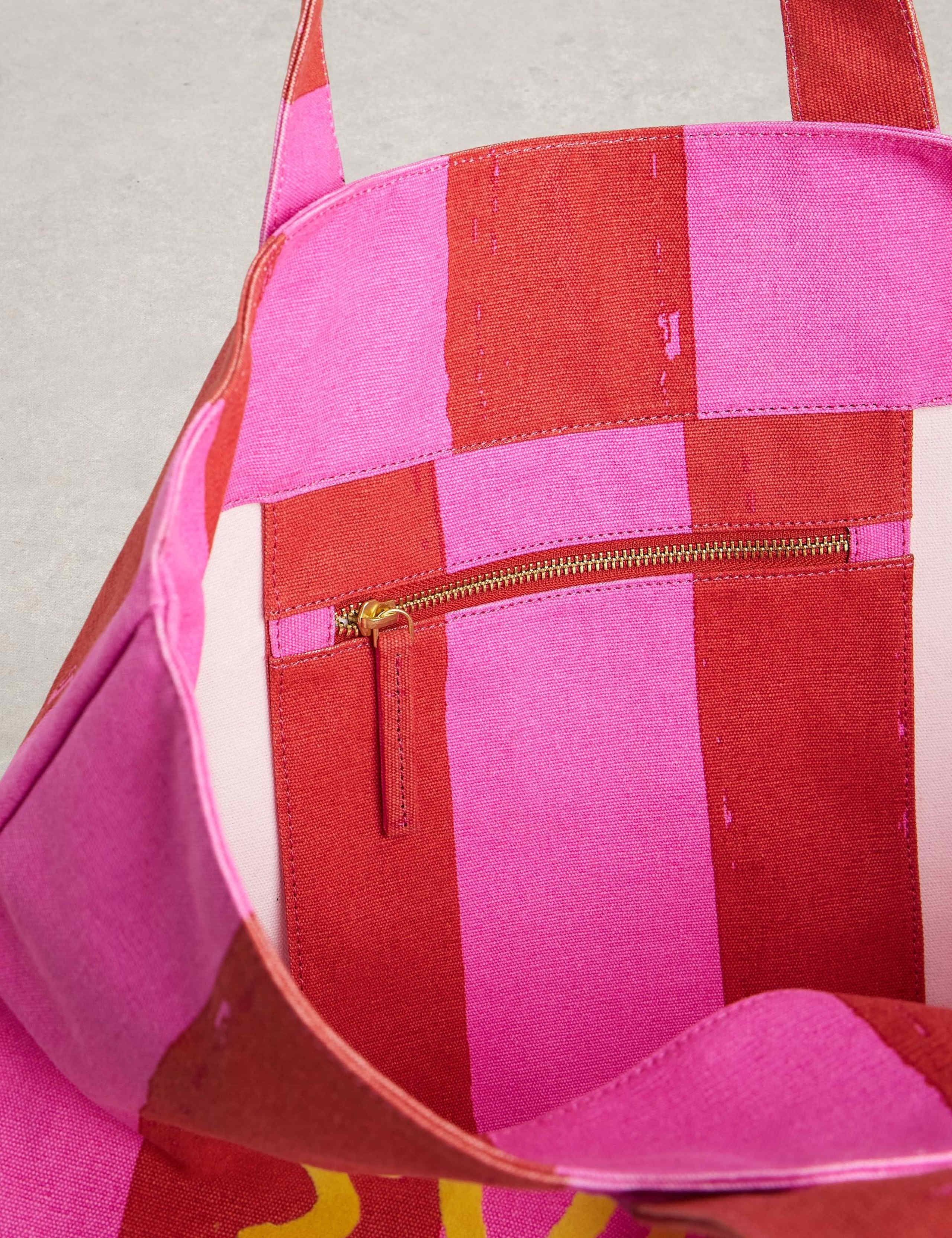 White Stuff pure cotton striped tote bag - British product