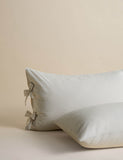 Pure cotton striped tie bedding set - British product