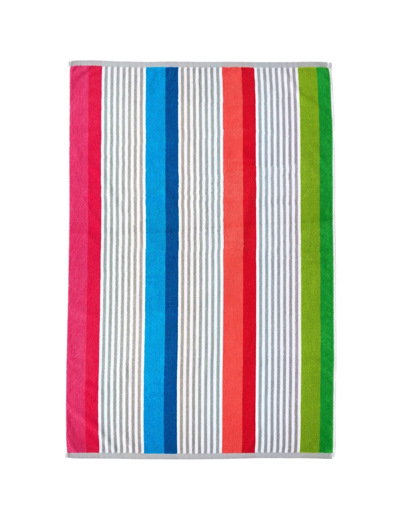 Designers Guild striped cotton towel 100x150cm, imported from the UK