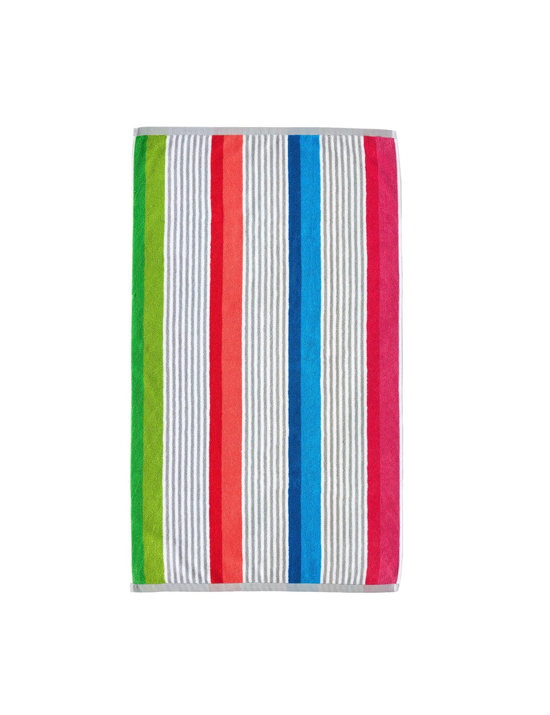 Designers Guild striped cotton towel 100x150cm, imported from the UK