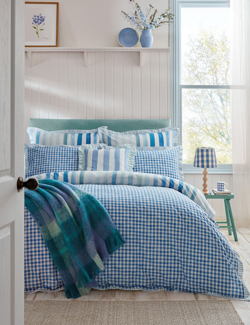 Bluebellgray Sunday Stripe bedding set, imported from the UK