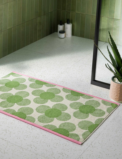 M&S Orla Kiely Pure Cotton Sunflower Bath Mat 50 x 90 cm- Buy online at McGrocer