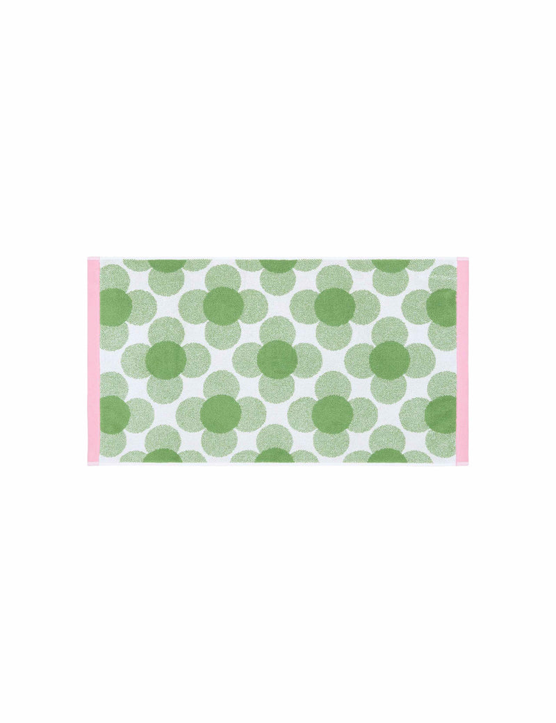Orla Kiely pure cotton bath mat with sunflower motif - British product