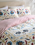 Suzani pattern bedding set in pure cotton, imported from the UK