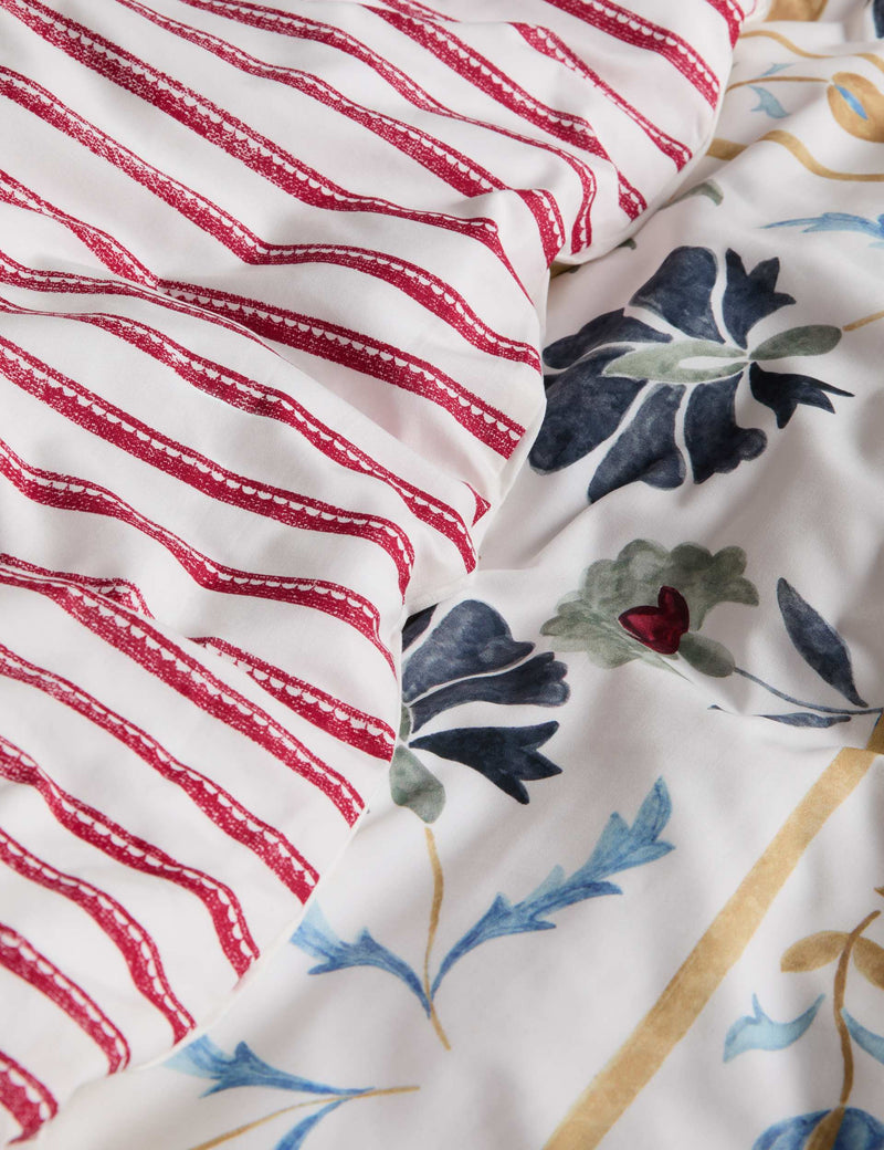 Suzani pattern bedding set in pure cotton, imported from the UK