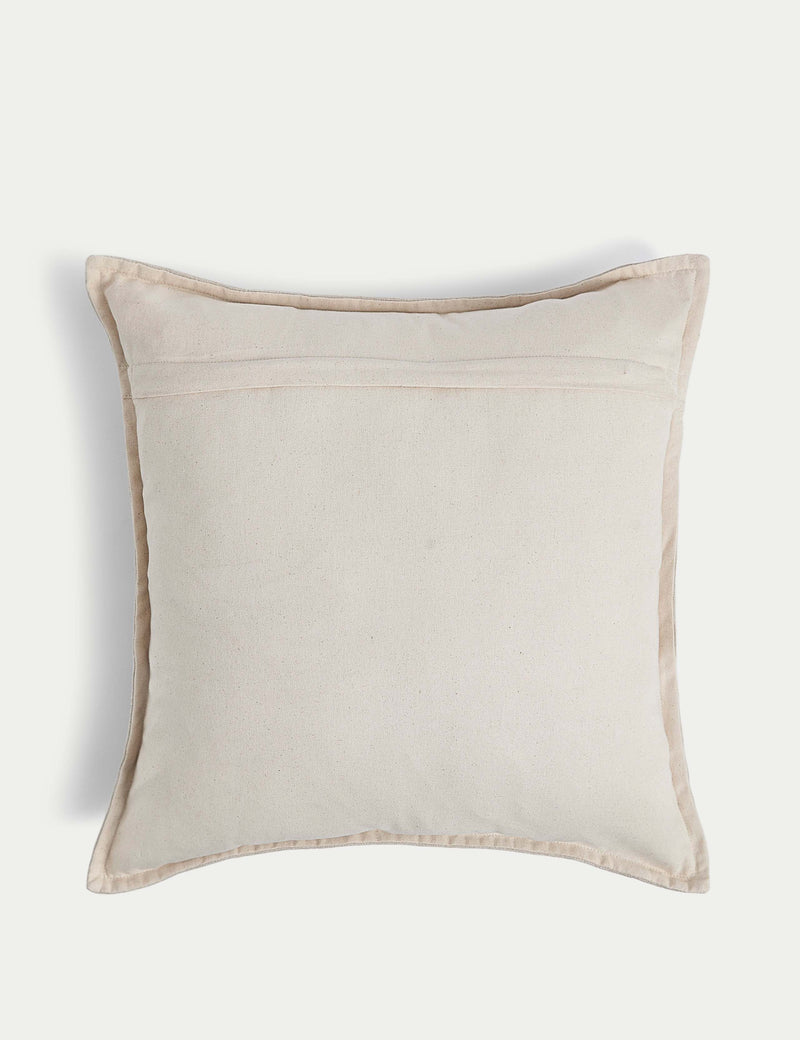 Pure cotton textured cushion 50cm square - British product
