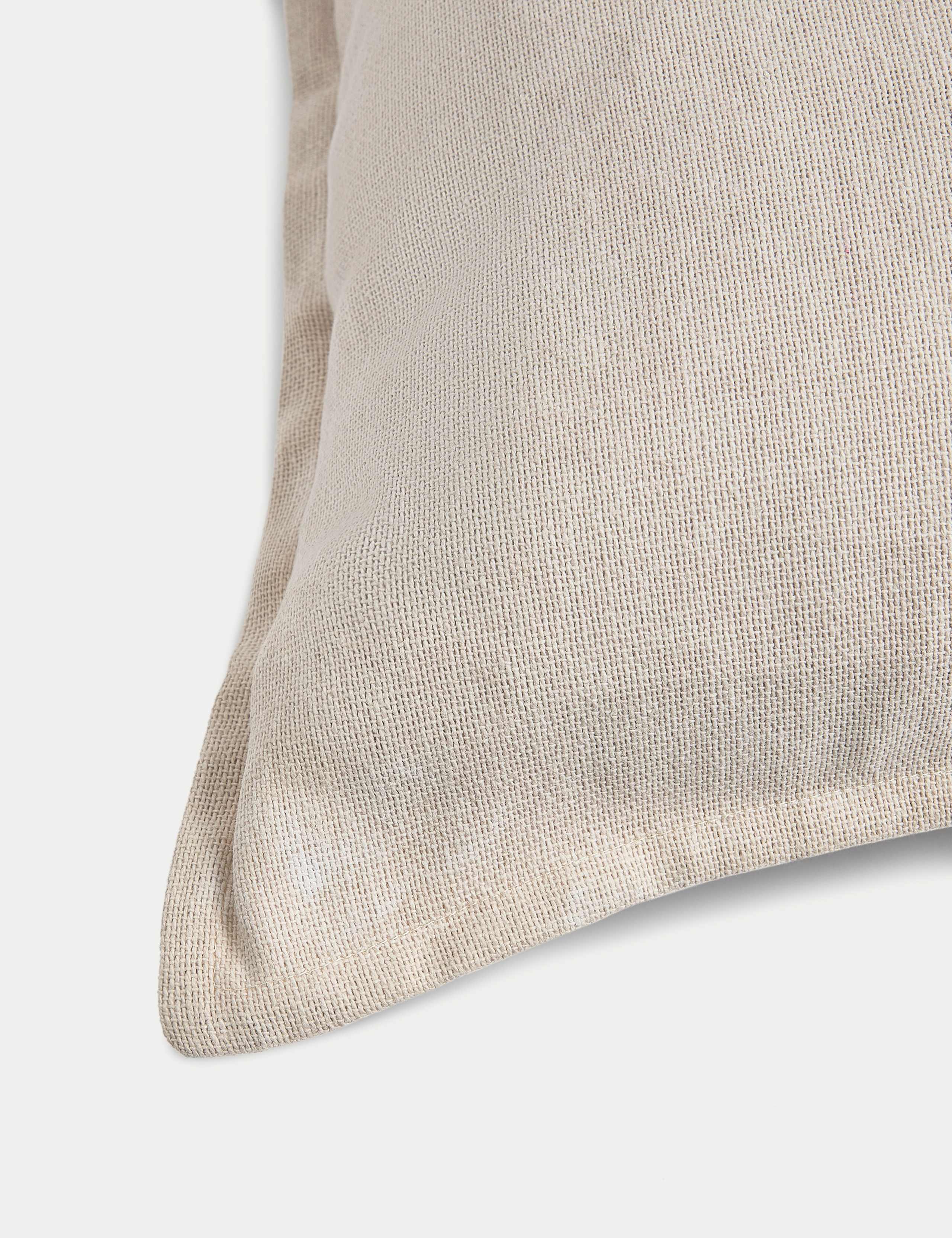Pure cotton textured cushion 50cm square - British product