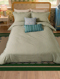 Pure cotton ticking stripe bedding set, imported from the UK