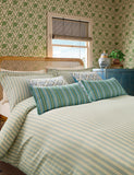 Pure cotton ticking stripe bedding set, imported from the UK