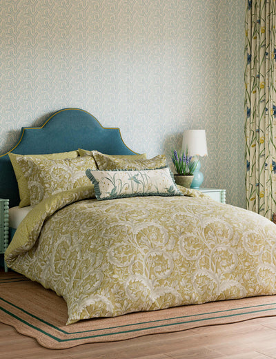 M&S Sanderson Pure Cotton Tila Lime Bedding Set- Buy online at McGrocer