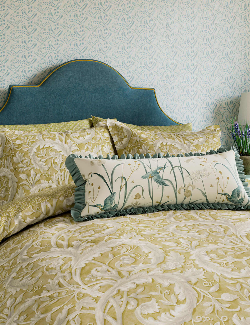 Sanderson pure cotton Tila Lime bedding set, UK version
