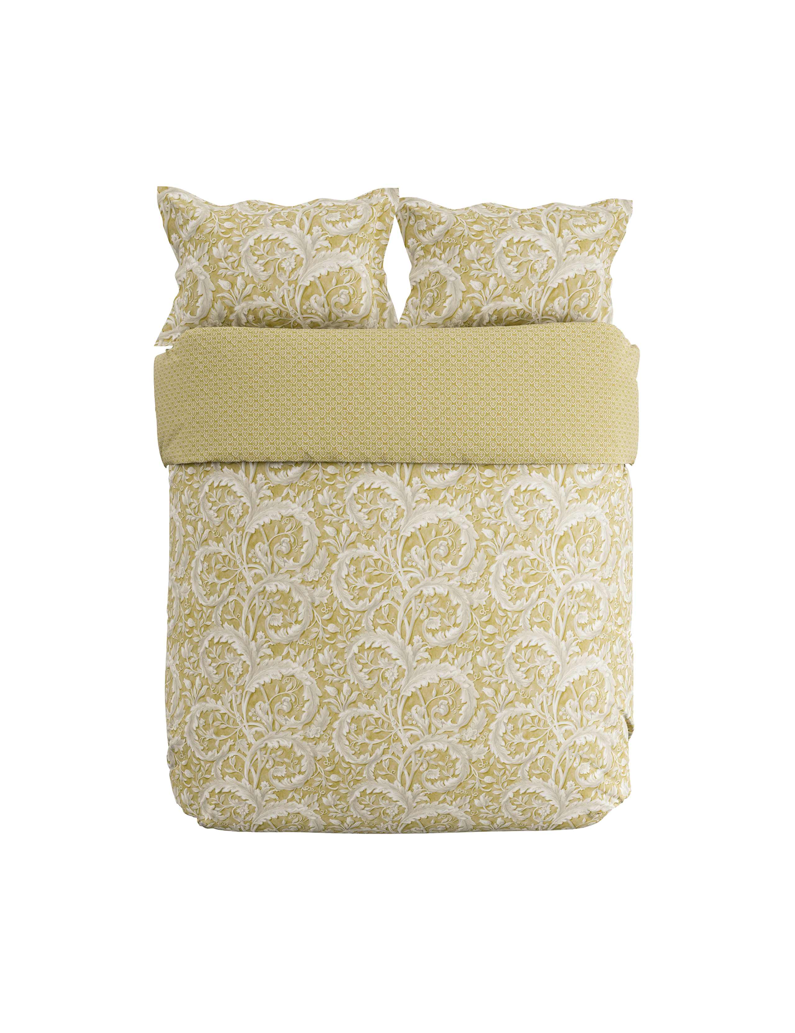 Sanderson pure cotton Tila Lime bedding set, UK version