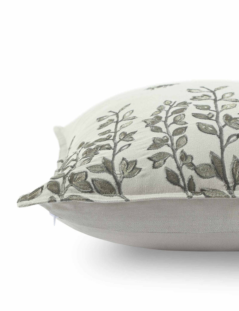 MM Linen Toby Embroidered Bolster Cushion 60cm, imported from the UK