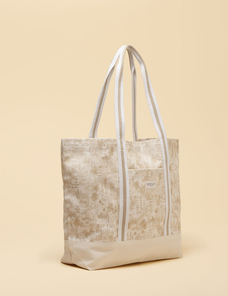Joules pure cotton Toile print tote bag (British brand)