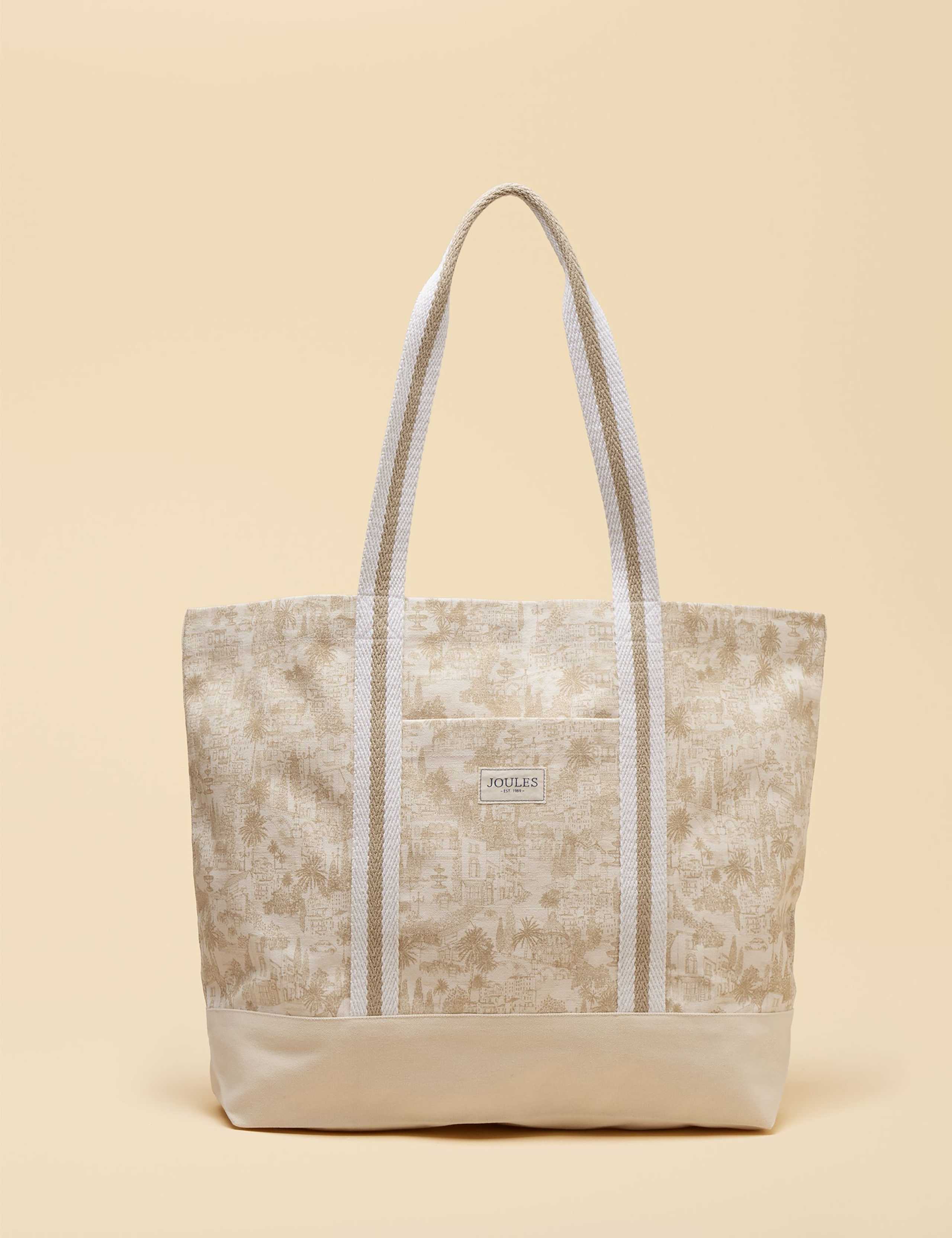 Joules pure cotton Toile print tote bag (British brand)