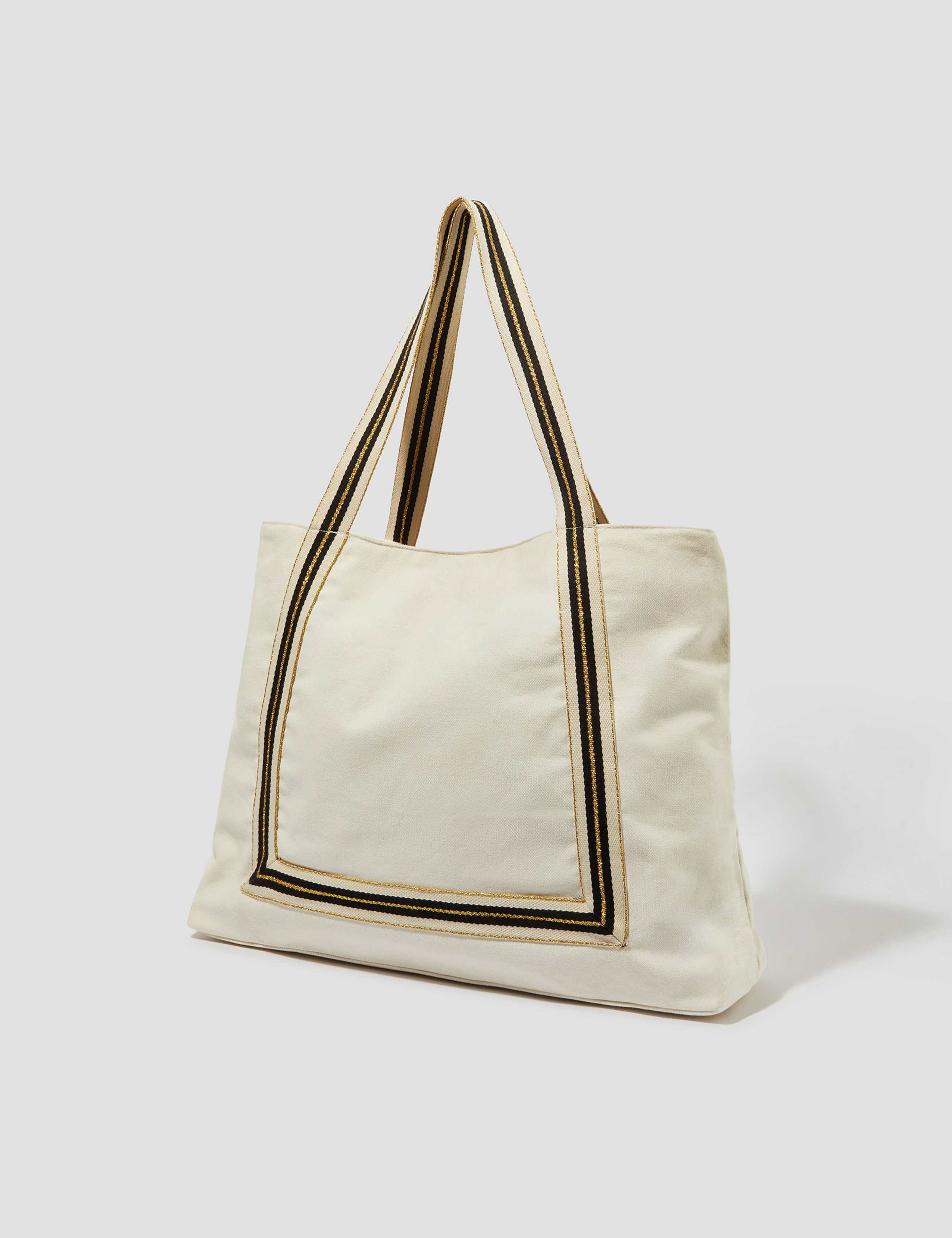 Monsoon striped cotton tote bag, imported from the UK