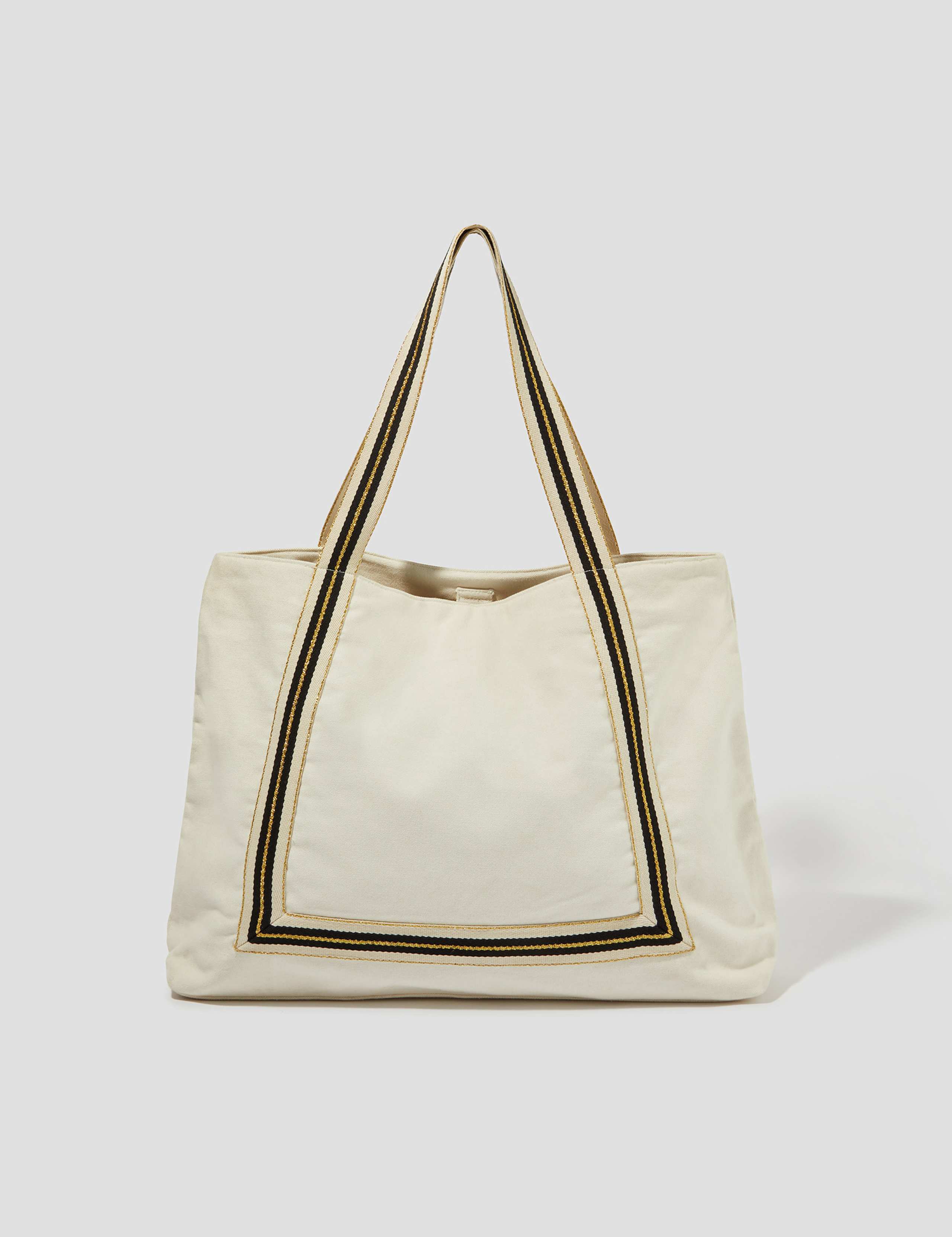 Monsoon striped cotton tote bag, imported from the UK