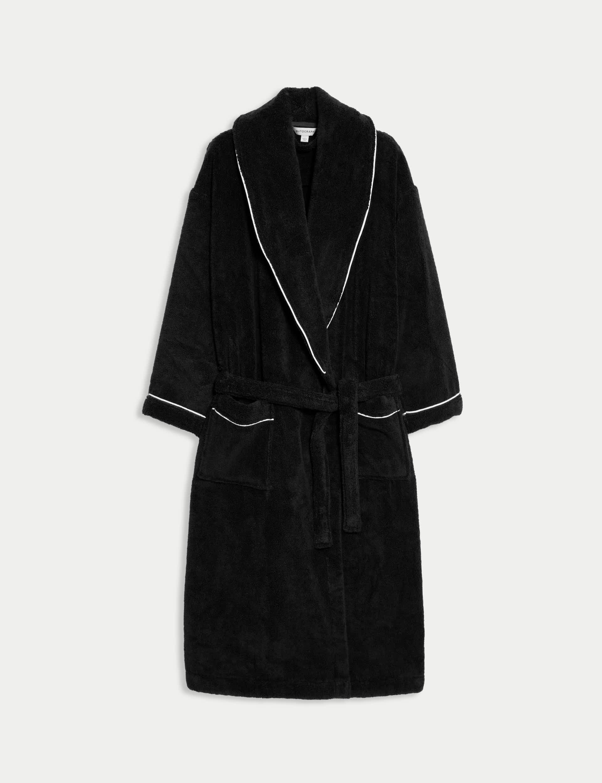 Autograph pure cotton towelling dressing gown, imported from the UK