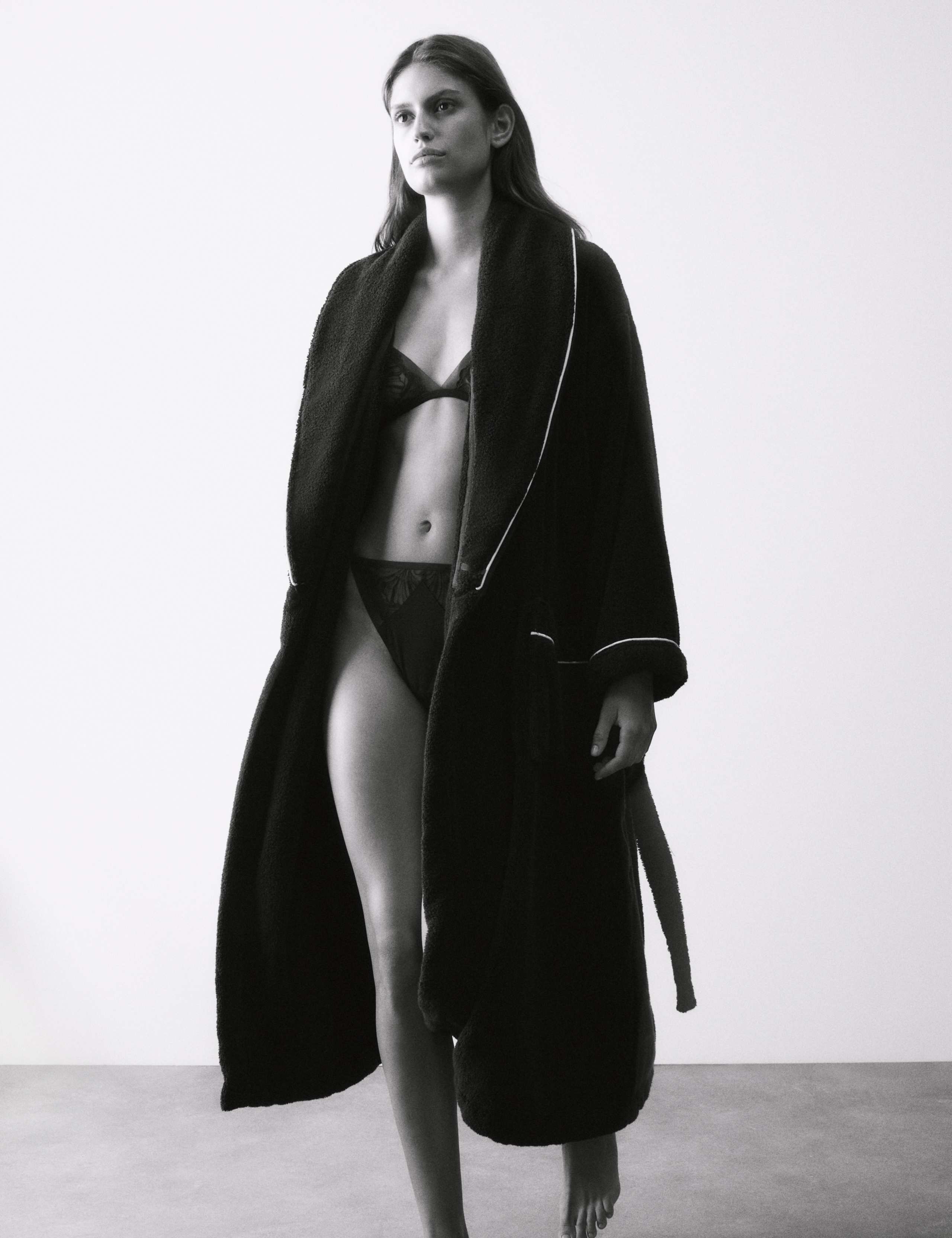 Autograph pure cotton towelling dressing gown, imported from the UK