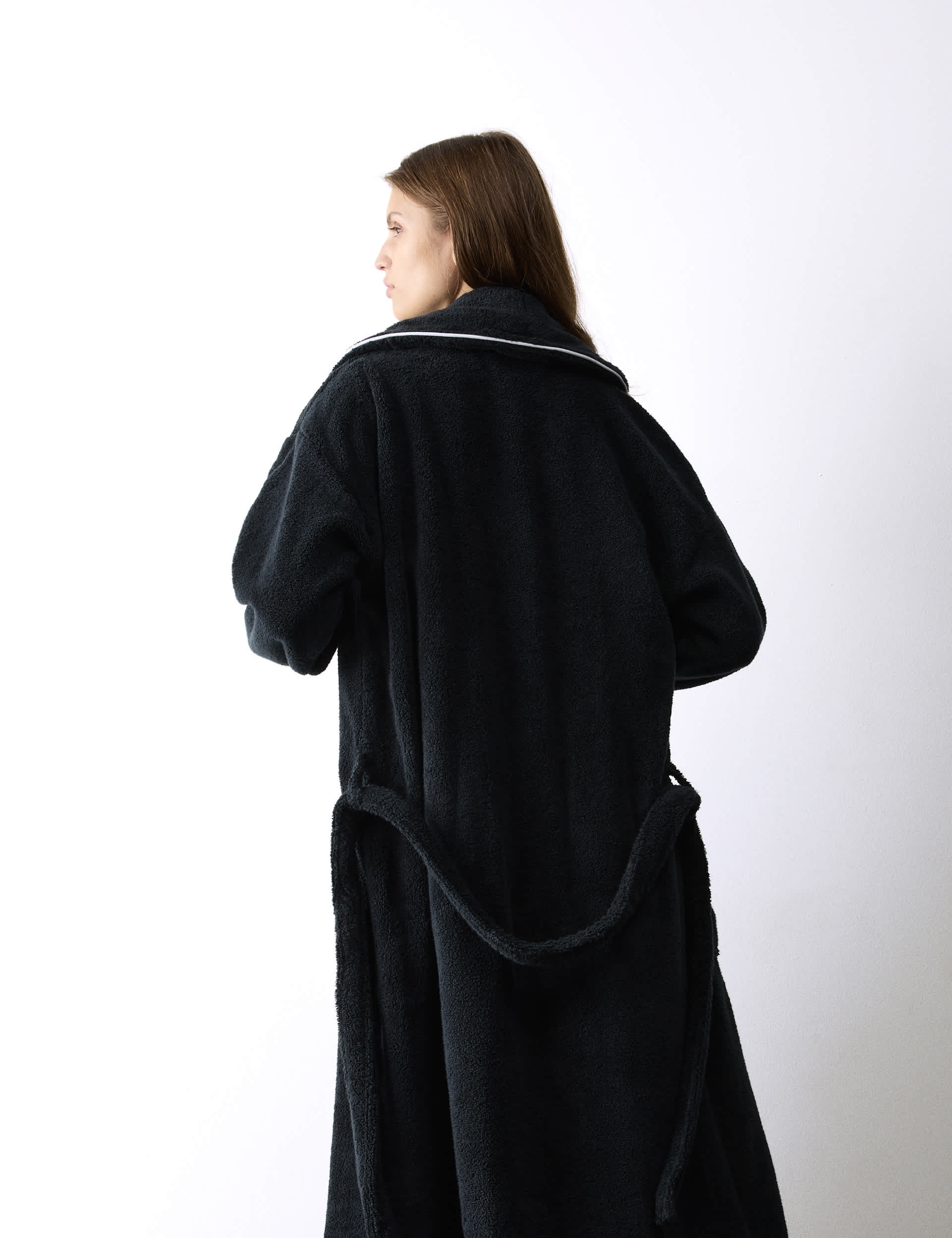 Autograph pure cotton towelling dressing gown, imported from the UK