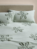 Tufted floral bedding set, imported from the UK