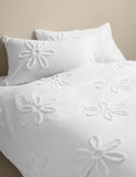 Cotton tufted flower bedding set - British product