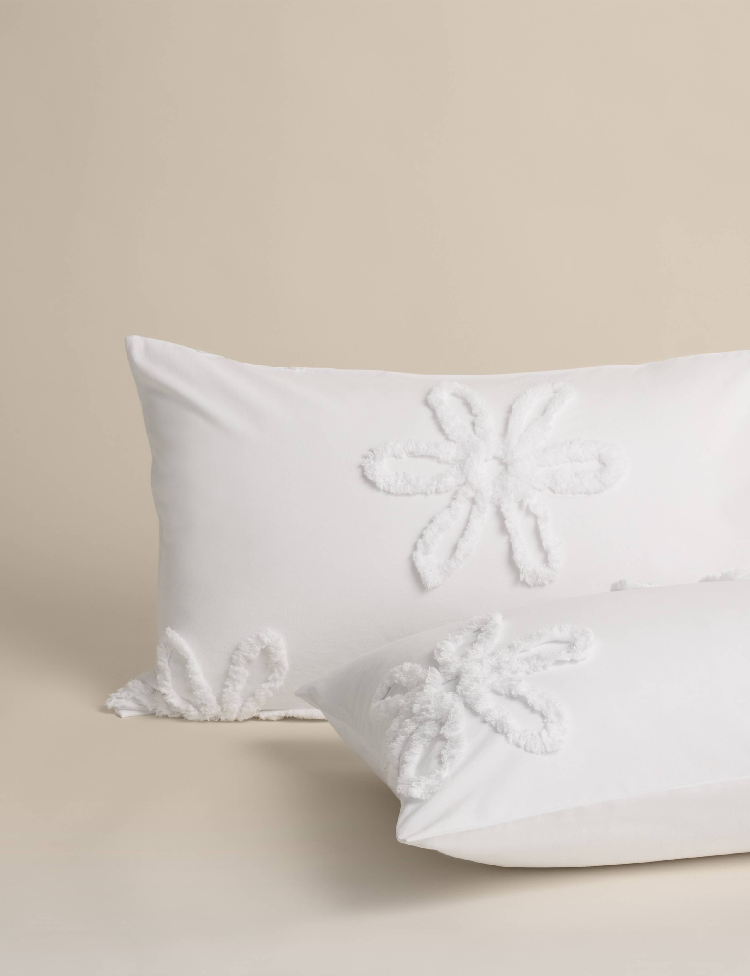 Cotton tufted flower bedding set - British product