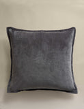 Pure cotton velvet cushion with feather filling 50cm square (British brand)