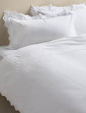 Pure cotton vintage lace embroidered bedding set, imported from the UK