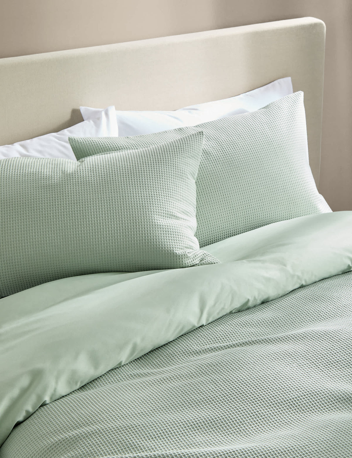 Pure Cotton Waffle Bedding Set