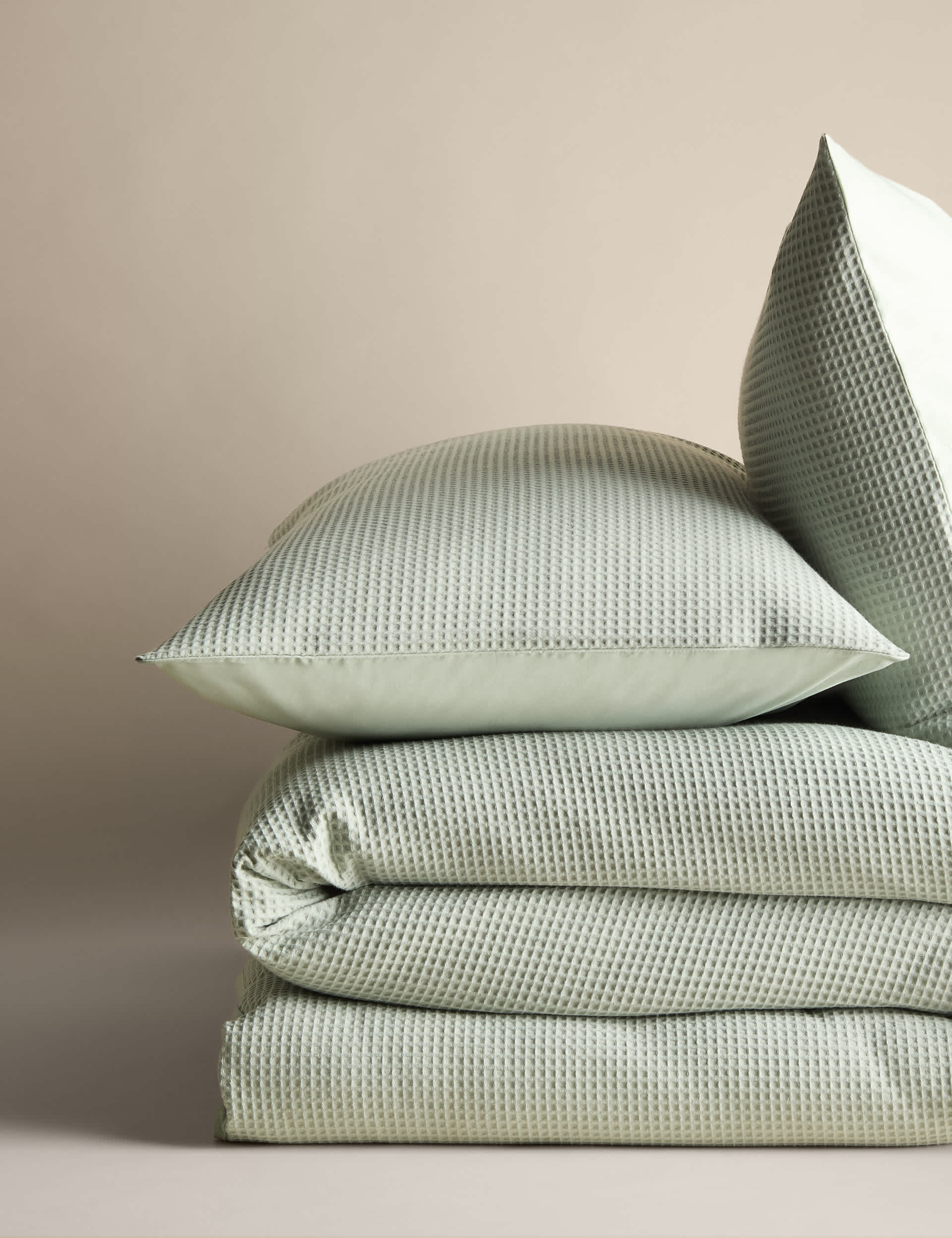 Pure Cotton Waffle Bedding Set