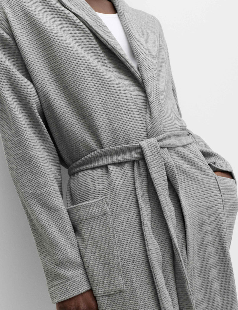 M&S Pure Cotton Waffle Lightweight Dressing Gown, imported from the UK