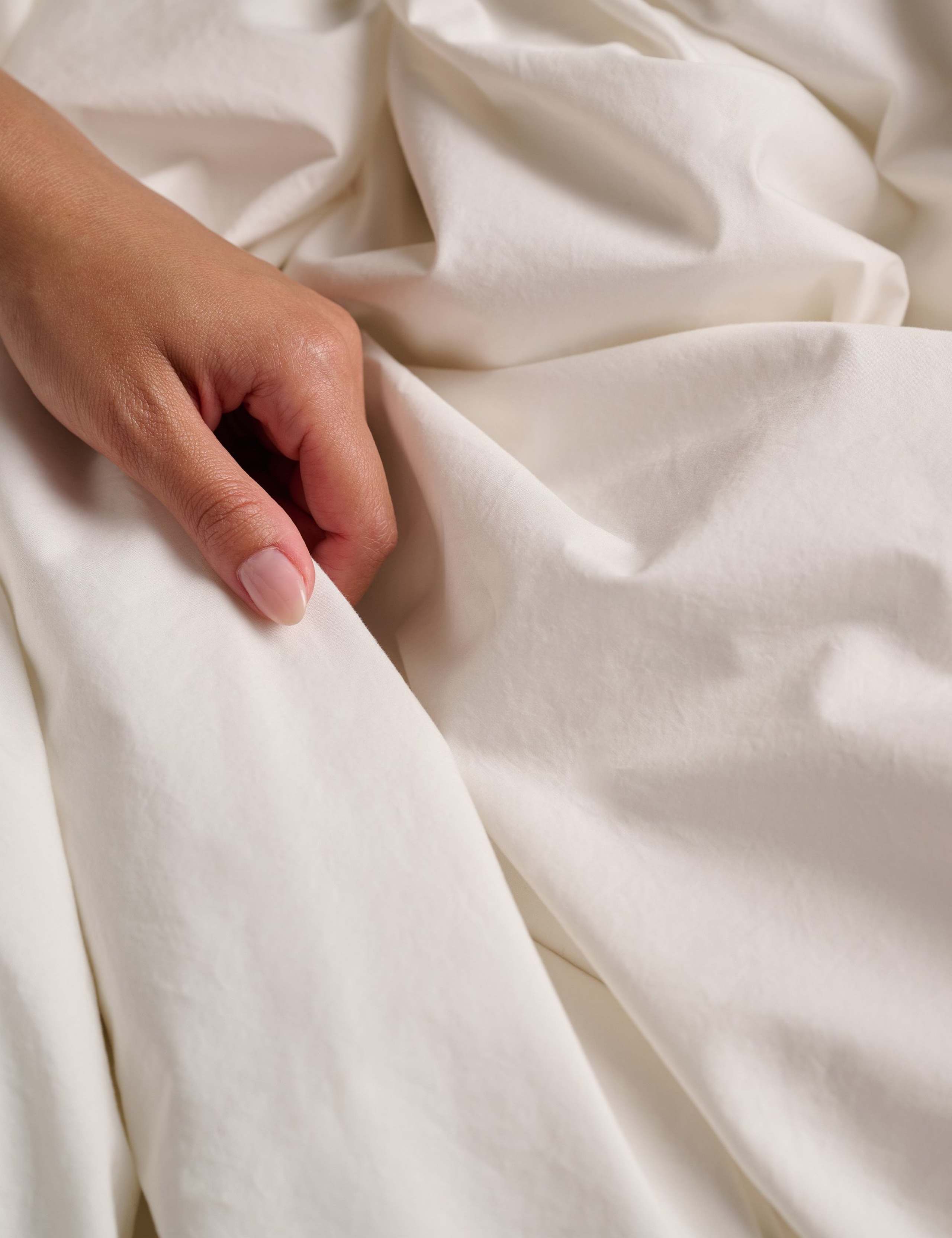 Bedfolk pure cotton washed fitted sheet, imported from the UK