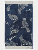 Joules pure cotton wild fowl bath towel, imported from the UK