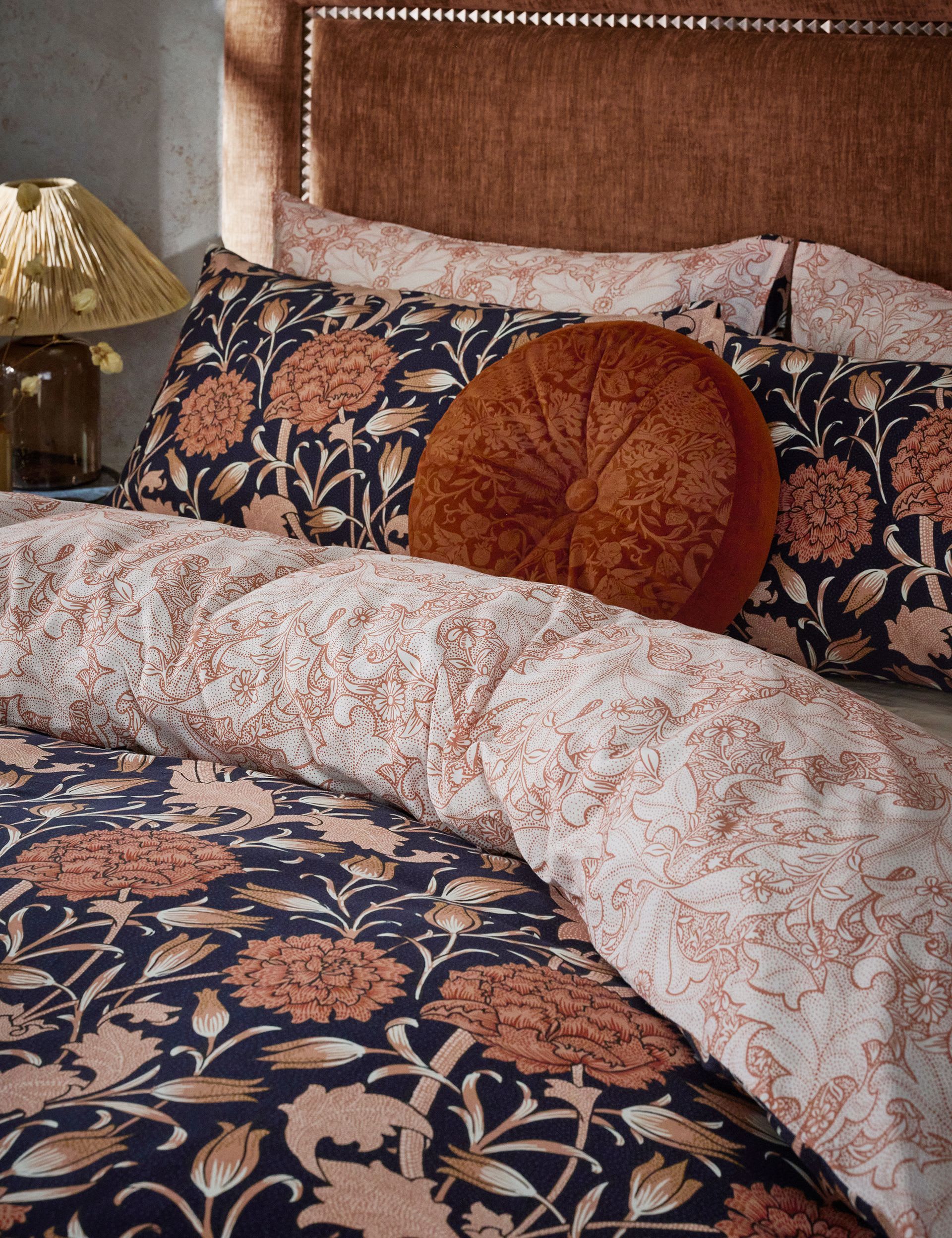 William Morris at Home pure cotton Wild Tulip bedding set (British brand)
